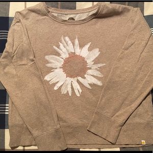 Life is Good Sunflower sweatshirt, size Large